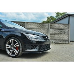 Накладка сплиттер на передний бампер на Seat III Cupra / FR